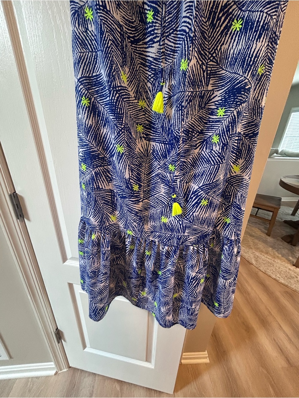 vineyard vines Blue Palm-Print Maxi Skirt with Neon Accents - Picture 2 of 3